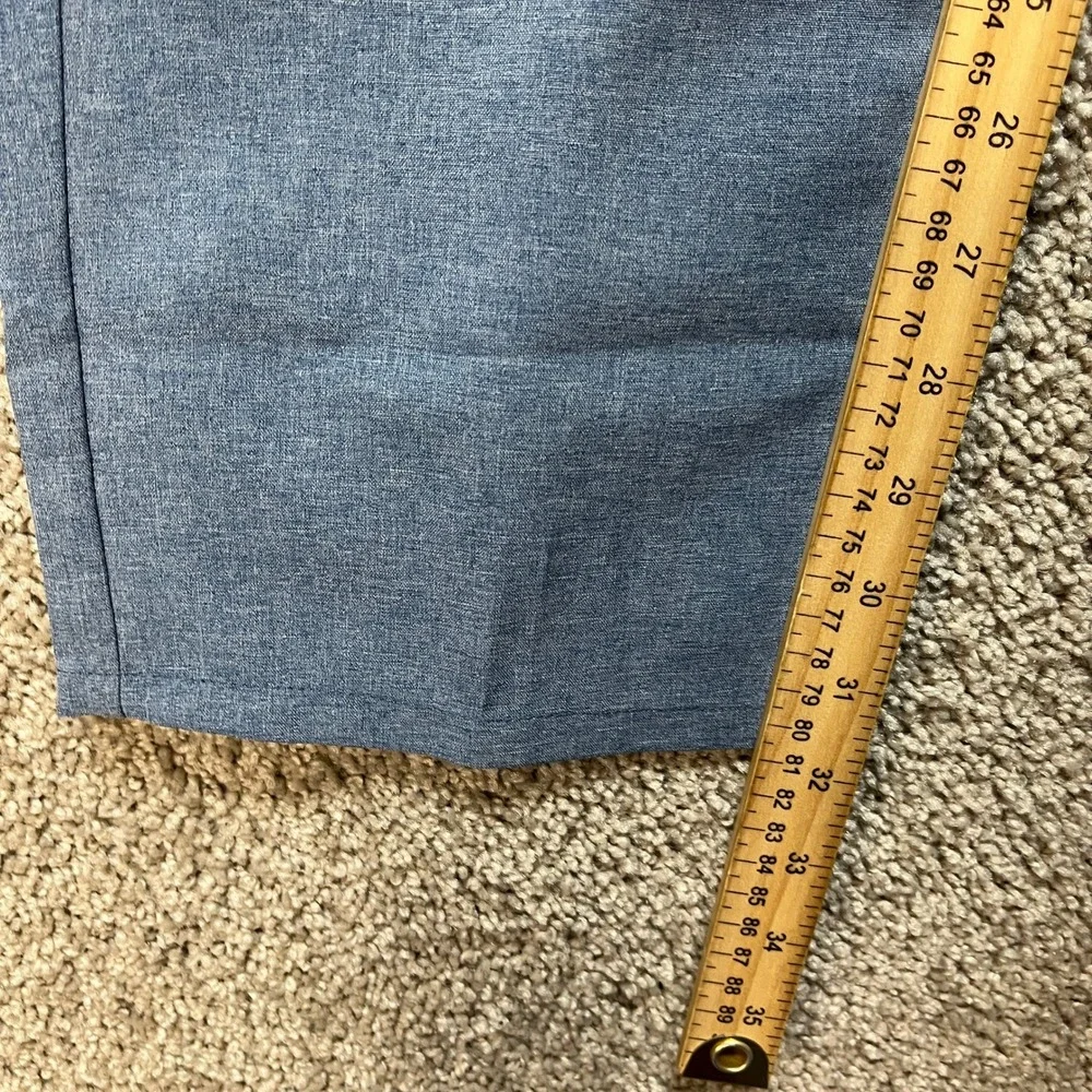 Bonobos Golf Pants Men 34x32 Blue Slim Fit Heathered Stretch Waistband 5-Pocket